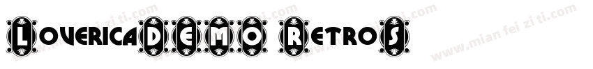 LovericaDEMO RetroS字体转换